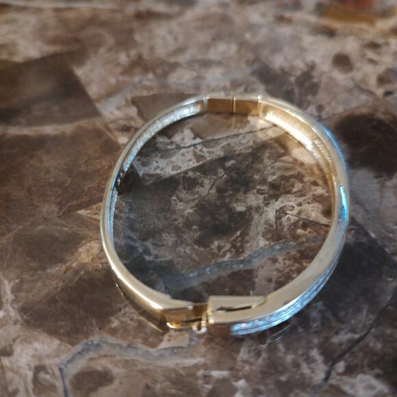 Swarovski Gold Tone Bracelet with Crystal Accents - Picture 4 of 14